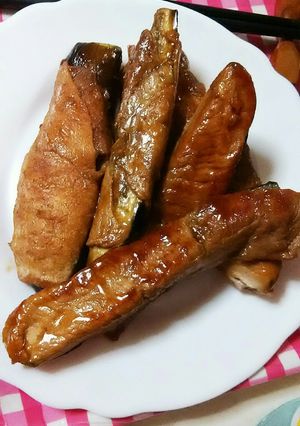 茄子の豚肉巻き-レシピのメイン写真