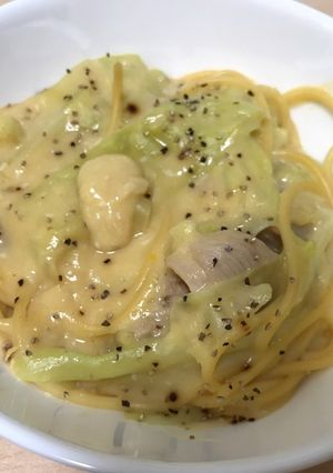 生クリームなしのカルボナーラ-レシピのメイン写真
