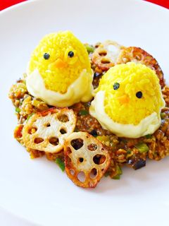 簡単アレンジ☆ひよこのしめじドライカレー-レシピのメイン写真