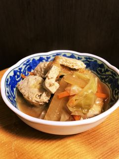 キャベツと厚揚げの甘辛煮〜とろみつき-レシピのメイン写真