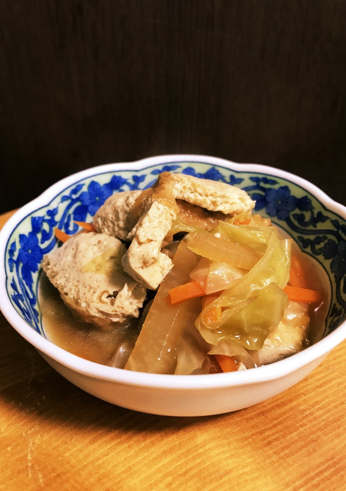 キャベツと厚揚げの甘辛煮〜とろみつき-レシピのメイン写真