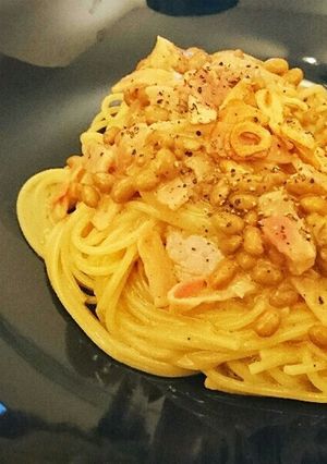 ガーリックなったまパスタ♪-レシピのメイン写真