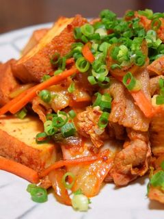 調味料2つ!簡単豚キムチ♪-レシピのメイン写真