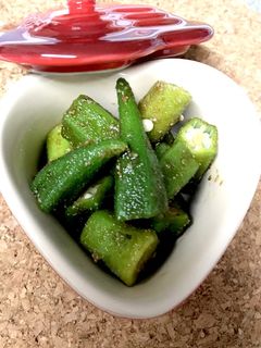 とっても簡単♪オクラの胡麻和え-レシピのメイン写真