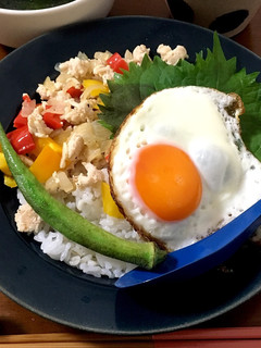 簡単!!鶏ひき肉でガパオライス-レシピのメイン写真