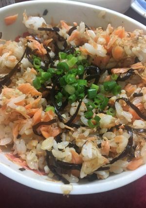 鮭と薬味の混ぜ込みごはん-レシピのメイン写真