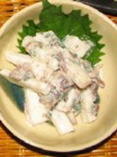 長芋とオイルサーデンの梅肉サラダ-レシピのメイン写真