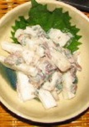 長芋とオイルサーデンの梅肉サラダ-レシピのメイン写真