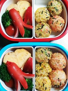幼稚園(年少)双子のお弁当-レシピのメイン写真