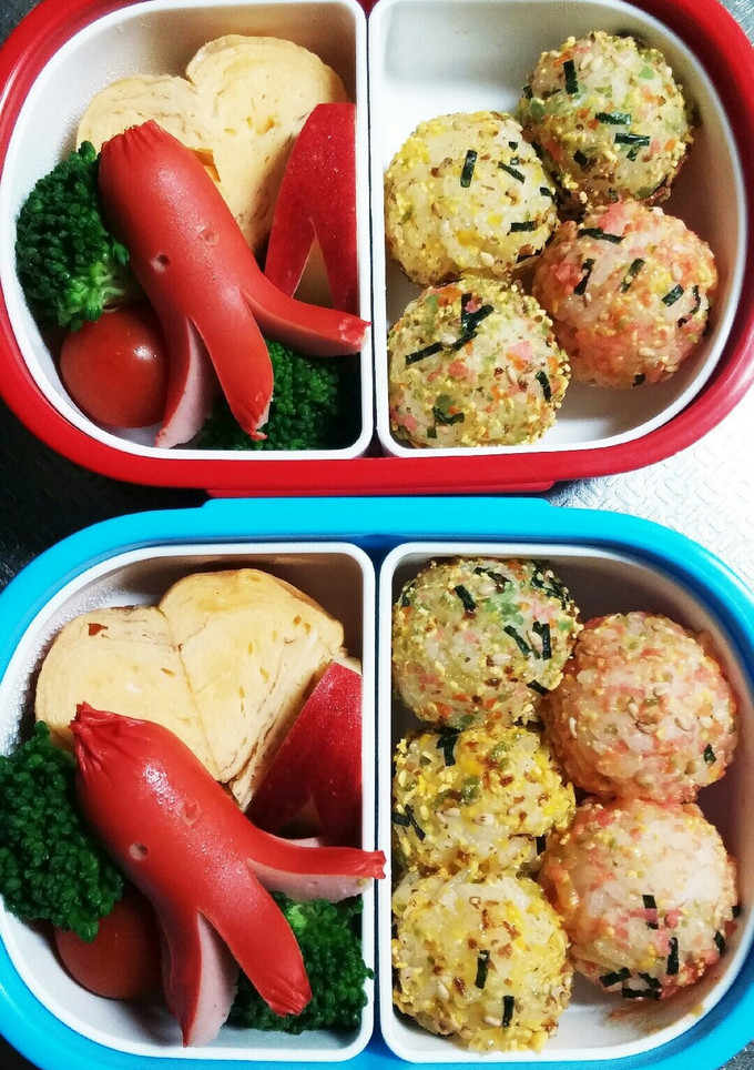 幼稚園(年少)双子のお弁当-レシピのメイン写真
