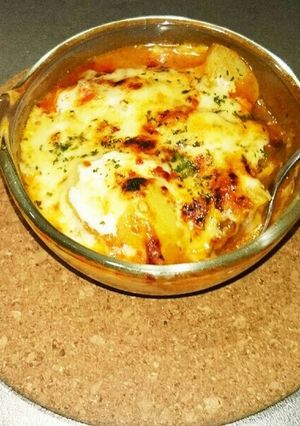 簡単ナスと馬鈴薯のグラタン-レシピのメイン写真