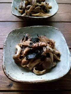 常備菜に♪キノコの梅海苔和え-レシピのメイン写真