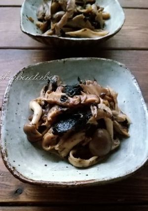 常備菜に♪キノコの梅海苔和え-レシピのメイン写真