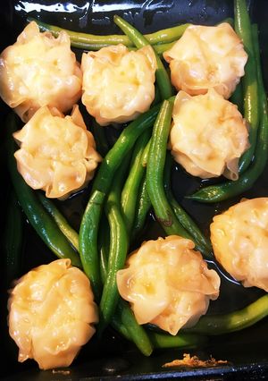 焼売アレンジ〜焼売といんげんの麺つゆ煮-レシピのメイン写真