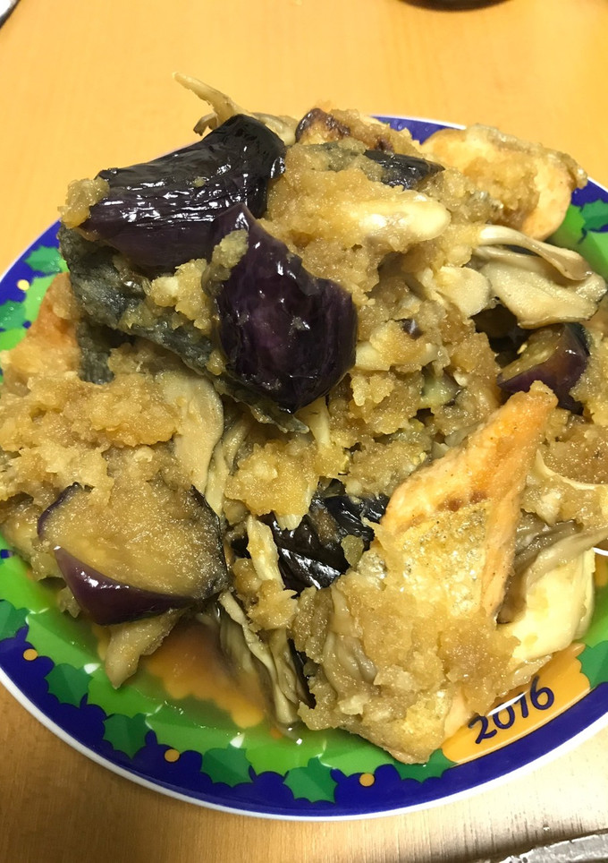 鮭とナスのみぞれ煮-レシピのメイン写真