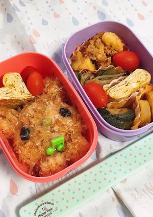 ふわふわ子猫弁当-レシピのメイン写真
