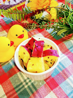 お弁当に レンジで簡単なんちゃって大学芋-レシピのメイン写真
