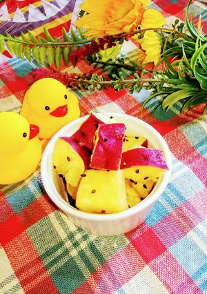 お弁当に レンジで簡単なんちゃって大学芋-レシピのメイン写真