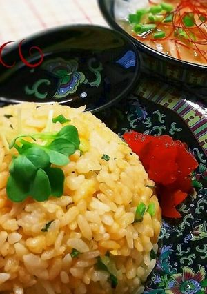 ダシダで♪パラパラ炒飯&ワンタンスープ風-レシピのメイン写真