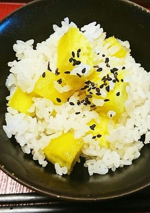 メープルシロップで♪秋サツマイモご飯-レシピのメイン写真