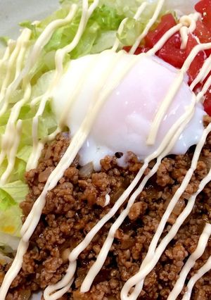 簡単節約晩ごはん⑦タコライス-レシピのメイン写真
