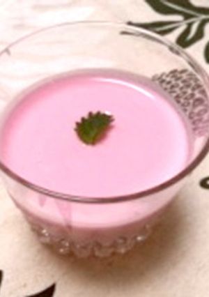 ピンクのラッシー-レシピのメイン写真