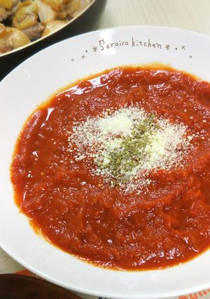 簡単材料3つ*シンプルな万能トマトソース-レシピのメイン写真
