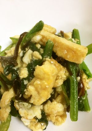簡単副菜　チンゲンサイと塩昆布の卵あん-レシピのメイン写真