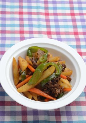 牛肉とジャガイモのカレー炒め-レシピのメイン写真