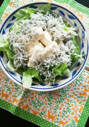 豆腐とカリカリしらすのサラダ-レシピのメイン写真