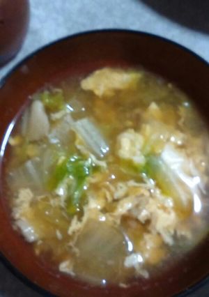 ♥トロトロ白菜と卵の中華スープ♥-レシピのメイン写真