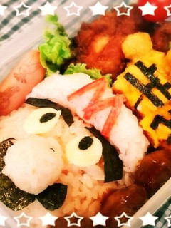 キャラ弁。マリオ。-レシピのメイン写真