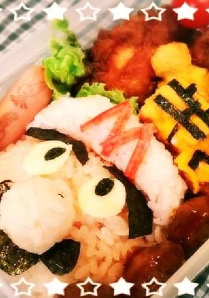 キャラ弁。マリオ。-レシピのメイン写真