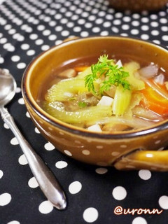 セロリ大好き!簡単セロリのチキンスープ♪-レシピのメイン写真