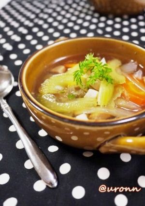 セロリ大好き！簡単セロリのチキンスープ♪-レシピのメイン写真