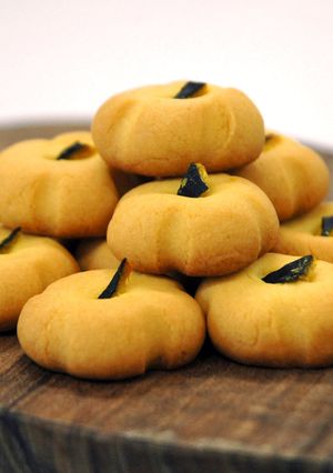 ハロウィン☆型無しで♪かぼちゃクッキー-レシピのメイン写真