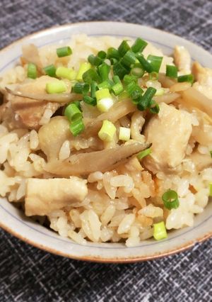 鶏とごぼうの炊き込みご飯♡リメイク飯-レシピのメイン写真
