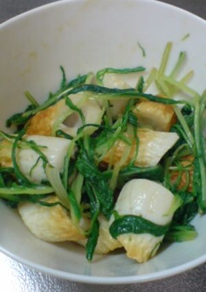 簡単★ちくわと水菜のからし醤油-レシピのメイン写真