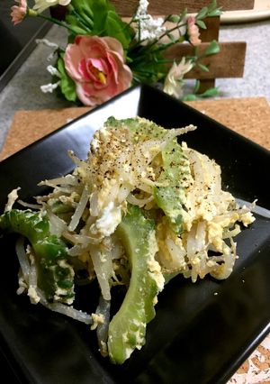 ゴーヤともやしの中華炒め-レシピのメイン写真
