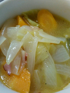 お手抜きコンソメ野菜スープ-レシピのメイン写真