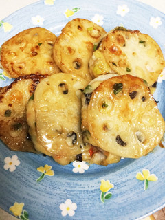 蓮根のはんぺん挟み焼き-レシピのメイン写真