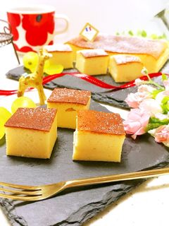 ヨーグルトと固形チーズのスフレチーズ♡-レシピのメイン写真