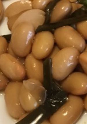 ♪簡単♪健康煮大豆 マロングラッセ風味？-レシピのメイン写真