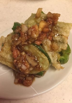 なすびとピーマンのいちじくドレッシング-レシピのメイン写真