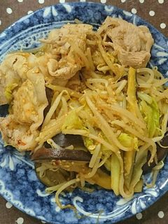 豚肉と野菜のピリ辛ゴマ味噌炒め-レシピのメイン写真