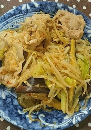 豚肉と野菜のピリ辛ゴマ味噌炒め-レシピのメイン写真