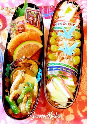 イカリング★野菜いっぱいブライスと鳥弁当-レシピのメイン写真