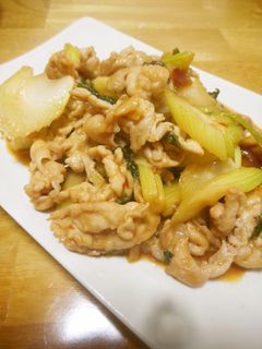 豚とセロリの甘みそ炒め-レシピのメイン写真