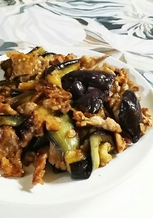 油少な目　豚こまの油茄子-レシピのメイン写真