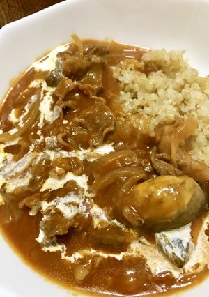 おうち食材でビーフストロガノフ-レシピのメイン写真
